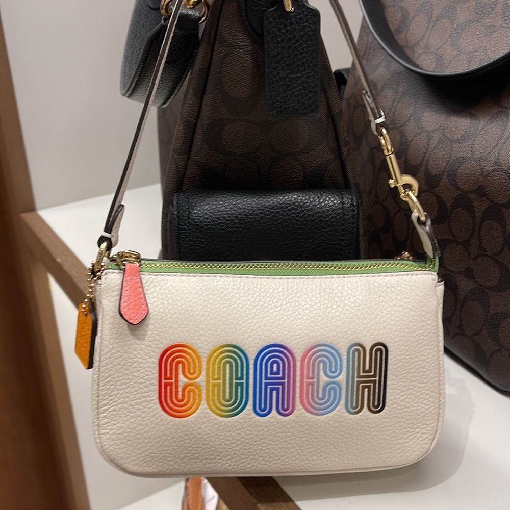 Coach Nolita 19 With Rainbow Coach
Gold/Chalk Multi - Picture 14 of 16